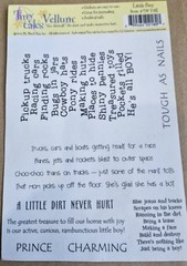 TINY TALES – VELLUM STICKERS – Little BOY 5X7 inches