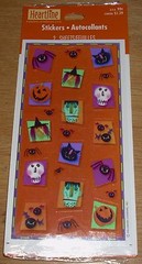Hallmark Heartline Stickers Halloween Witch Spider Bat Cat NIP Free Ship at $15