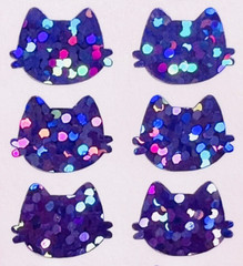 Holographic Sparkle Cat Stickers! – 0.4 to 4 inch