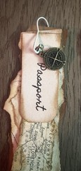 9 Junk Journal Explorer Adventure Dangles Hotel Tags Layered Handmade Charms