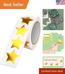 Gold Star Stickers,1 Inch Gold Star Stickers for Kids Reward Self Adhesive Me…