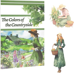 Countryside Scrapbook Sticker, 179 Die Cuts PET and Paper Journaling Sticker Kit