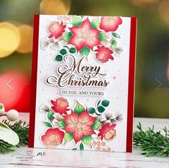 Gina K Designs POLY-GLAZE Foiling Sheets Holiday Floral 3 Sheets