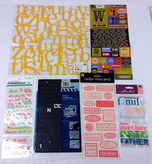Scrapbooking Stickers Lot of 18 Letters Words Phrases Anna Griffin-Sticko & More