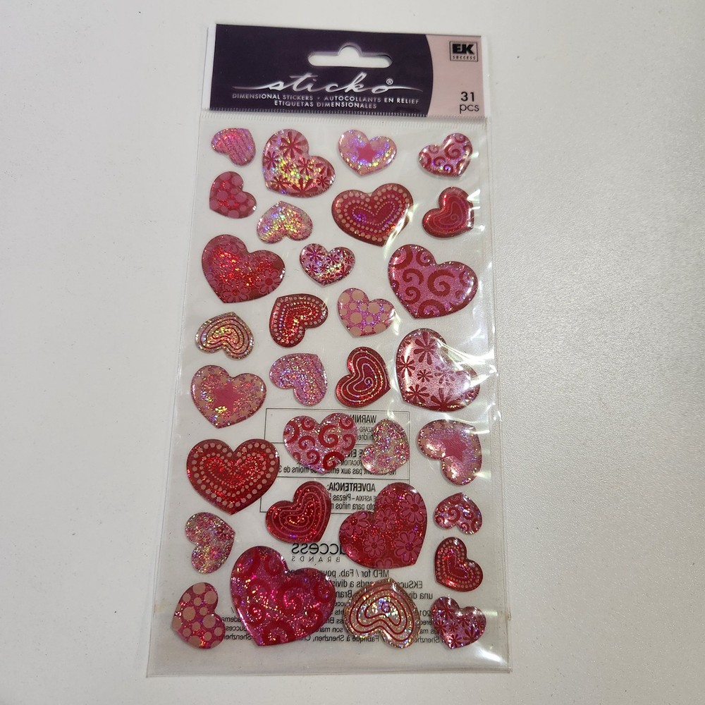 Sticko Dimensional Scrapbook Stickers EK Success You Pick Glitter Bubble Crafts
