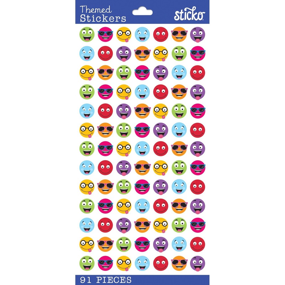 Smiley Faces Theme Stickers – Sticko Scrapbook Stickers