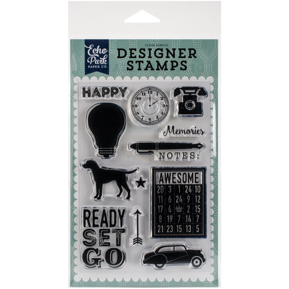 Echo Park Designer Stamps READY SET GO Scrapbooking