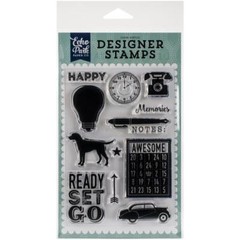 Echo Park Designer Stamps READY SET GO Scrapbooking