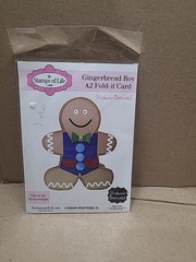 Gingerbread Man Christmas A2 Fold It Die Cuts for Card-Making and…