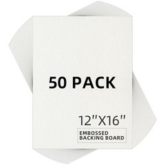 Embossed Backing Board 12×16 50 Pack Acid-Free 4 Ply Thickness – Perfect