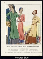 FASHION AD 1930s Pages 12 Different Back to Back PARIS Designs Gowns Dresses etc