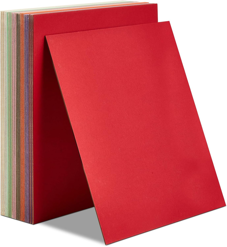 32 Pcs Christmas 50 Pt 11» X 8.5» Assorted Colored Chipboard Sheets Thick Boa