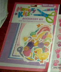 4 PKGS.BABY SCRAPBOOKING STICKERS & DIE CUTS