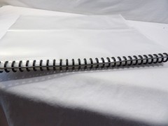 Large Reusable Scrapbook Sticker Storage spiral 50 clear sheets 2 compartment