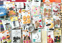 NIGHTMARE B4 CHRISTMAS HALLOWEEN DOODLEBUG STOCKING STICKERS EMBELLISHMENTS $150