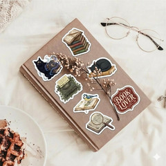 200 PCS Book Stickers for Adults,Bookish Stickers for Kindles,Book Journal Stick
