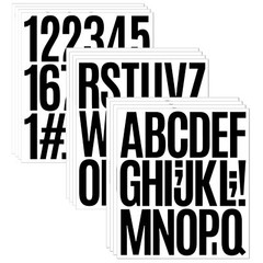 12 Sheets 264 Alphabet Stickers 3 inch Vinyl Self-Adhesive Letter Stickers