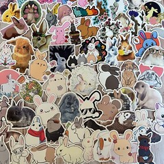20 BUNNY cute stickers Rabbit, animals bunny lover, water bottle, computer decal