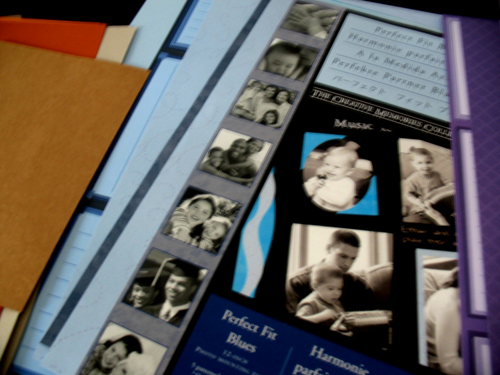 Perfect Fit Blue/Purple Photo Mounting Paper, Shades of Purple Paper