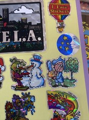 Lot of Vintage BJ ’ Sticker of the Month Club 1983 1984 Prism plus I love LA