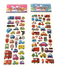 Transportation Stickers Truck Ambulance Scooter Taxi Bus Stop Lot of 2 NEW READ