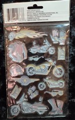 New Puff 3D Motorcycle & Accessories Pop-up Stickers Scrapbooking Project Craft
