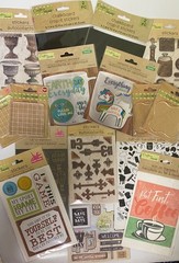 Crafters Square LOT Asst Stickers Transfer Scraper Chalkboard Scrapbooking Craft