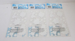 (3) Disney FROZEN Olaf & Snowflakes Scrapbook Stickers #83417 NIP NOS