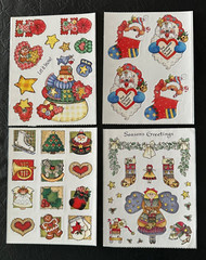 Large CHRISTMAS Lot Creative Memories~Mrs. Grossman~SANTA~Snowmen~ANGELS~Borders