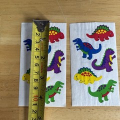 FMI Frances Meyer Inc Stickers Smiling Dinosaurs Sets 2 T-Rex Stegosaurus Read
