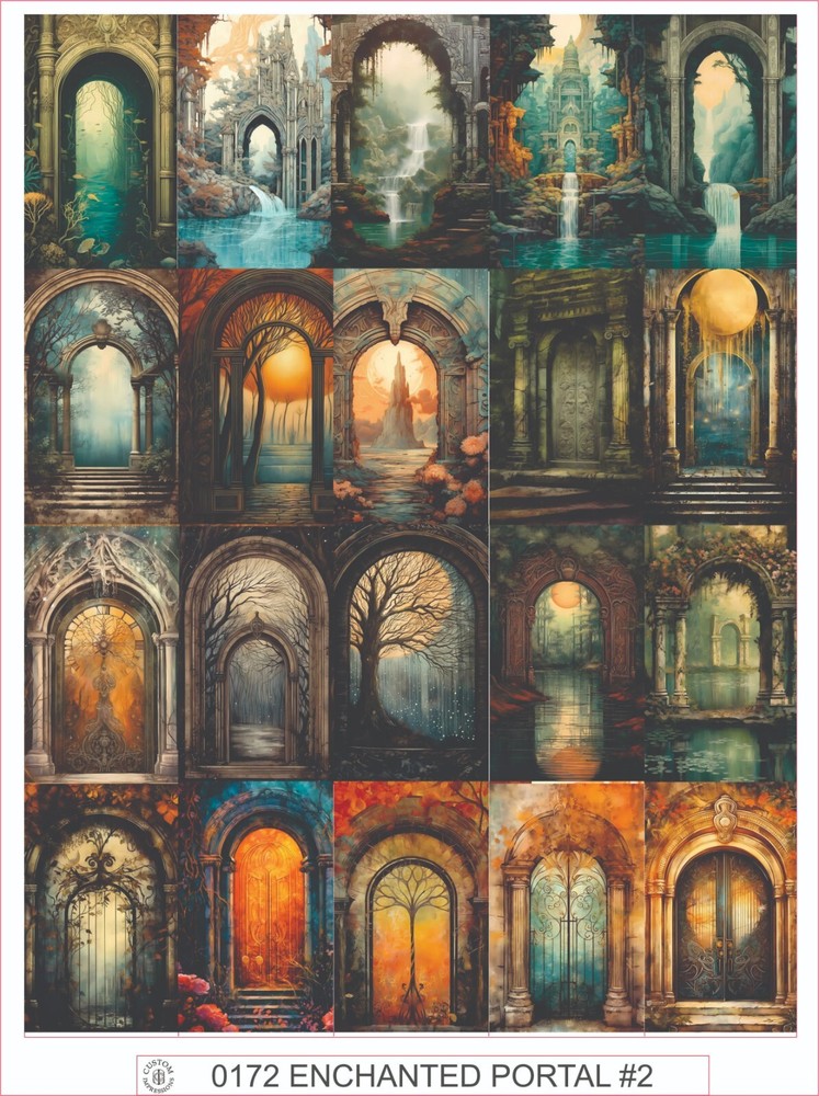 ENCHANTED PORTAL #2 – COMPLETE SHEET OF 20 STICKERS