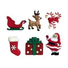 Buttons Galore 50+ Assorted Christmas Theme Buttons for Sewing & Crafts