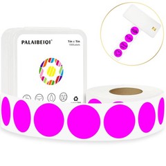 1 Inch Round Thermal Sticker Labels,Color Dot Stickers,Label Stickers,Waterpr…