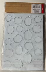 Puffy Pumpkin Stickers Pirate Halloween Teal 19PC Scrapbook Planner Craft Sealed