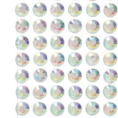 Jolee’s Iridescent Rhinestone Sticker Sheet Bling 6 MM Almost 1/4″ Diameter