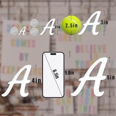 336 Pcs Waterproof Letter Stickers – Self-Adhesive Alphabet Decals for DIY, Mail