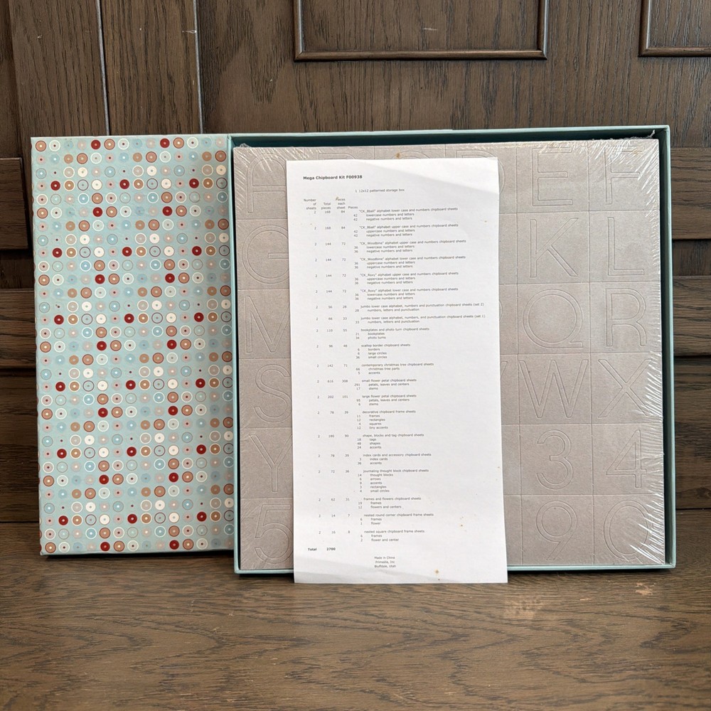 Mega Chipboard 40 page Kit w/ Decorative Box by Lisa Bearnson ~NEW Open Box