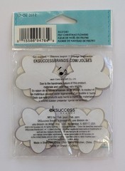 RARE Jolee’s Felt Christmas Purple Silver & White Flowers Scrapbooking Stickers