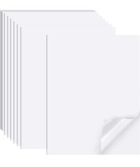 50 Sheets Printable White Sticker Paper Inkjet Printing – Matte Letter Size