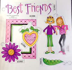 Best Friends Set of 6 Whimsical Die Cut Set 2002 Friends Measure 4.5″ x 7″