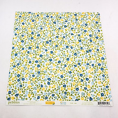 Pebbles Scrapbook Paper Lot 12×12 Family Ties 5 Sheets 2012 Double Sided