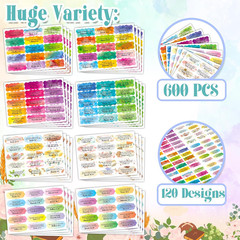 600 Pieces Bible Verse Stickers Inspirational Scripture Sticker, Christian