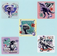 15 Jurassic World Assorted Large Stickers – Party Favors – Dinosaurs