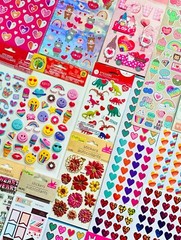 Girl Stickers Kit Set Sandylion Crafters Corner Hallmark Greetings 369+ Pcs.