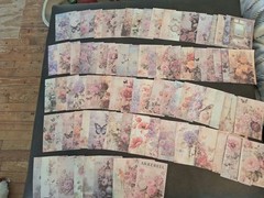 100Pc Floral Abundance Scrapbooking JJ Craft Papers No Duplicates