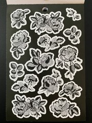 RECOLLECTIONS HALLOWEEN STICKER BOOK 12 PAGE 336 PC STICKERS DEAD REGENCY