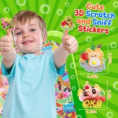 240 Pcs 3D Food Scratch and Sniff Stickers, Motivational Reward Scented Stick…