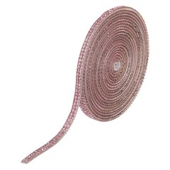 Rhinestone Ribbon Light Pink Self Adhesive Rhinestone Strip 0.2″ x 3 Yard