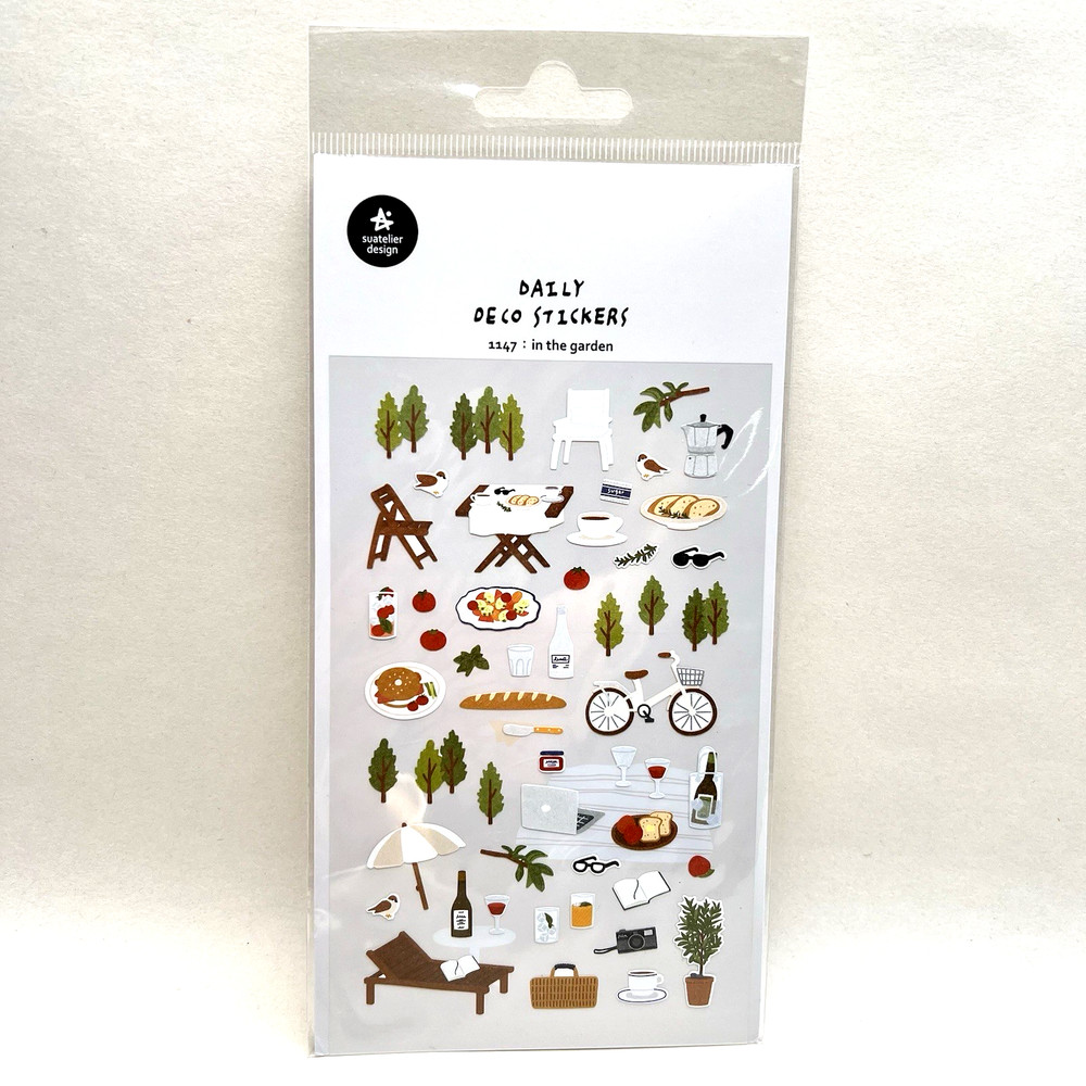 Suatelier In The Garden Stickers Junk Journal Collage Scrapbooking