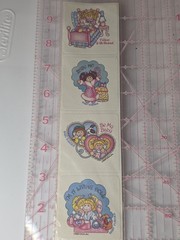Vintage Scratch N Sniff Stickers, Cabbage Patch Kids, Baby Powder